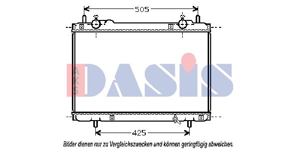 AKS DASIS Радиатор, охлаждение двигателя 081360N